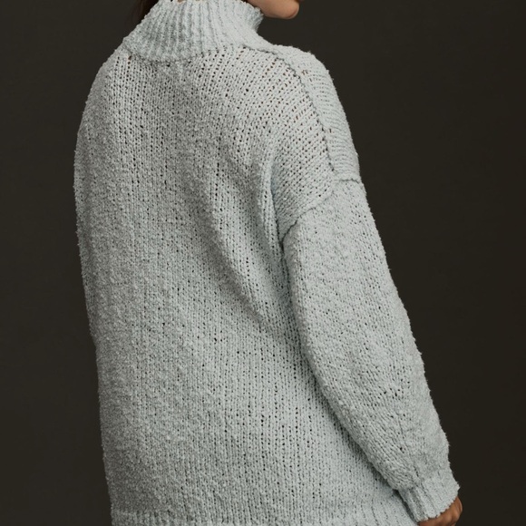 NWT Anthropologie Need it oversize mock neck sweater in blue color - Picture 2 of 6